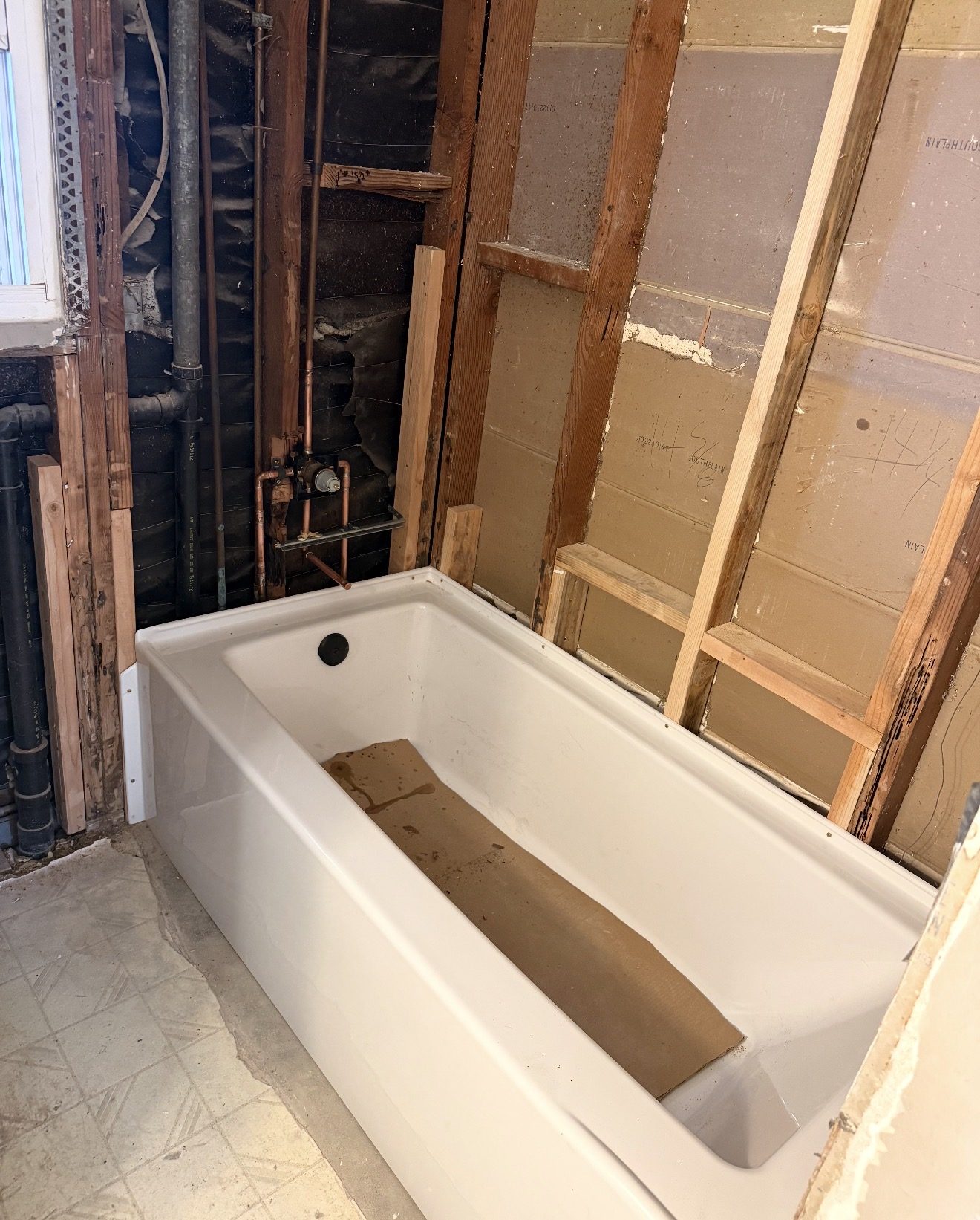 Bathroom Tub Rough-In
